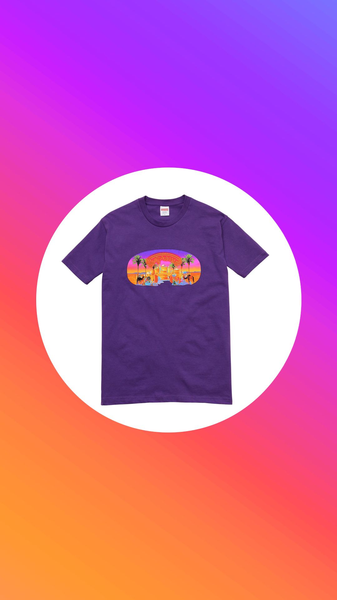 Supreme “Mirage” T-Shirt - Purple