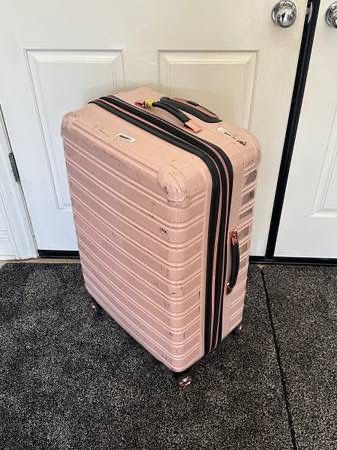 iFly 28” Hardside Spinner Suitcase Checked Luggage Light Pink