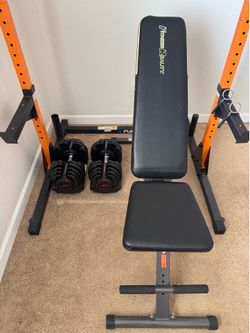 Weight lifting equipment - adjustable 90lb dumbbells
