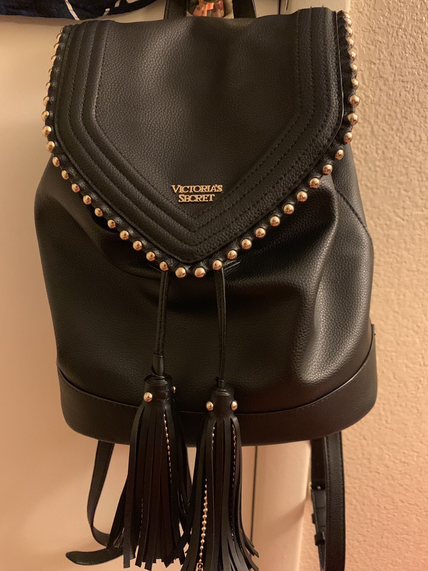 Victoria's secret mini backpack black leather