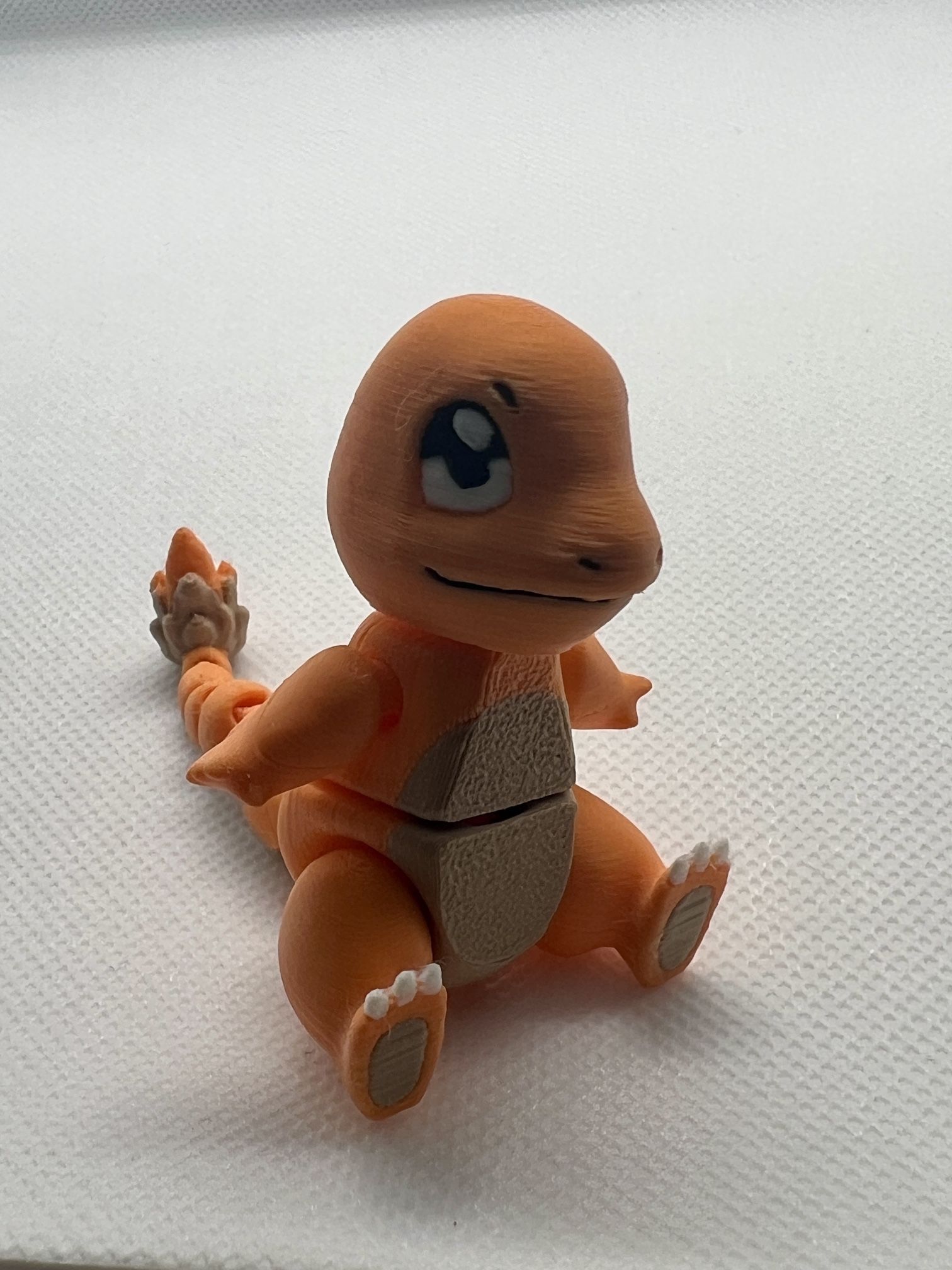 3D Printed Charmander Figure – Articulated & Flexible