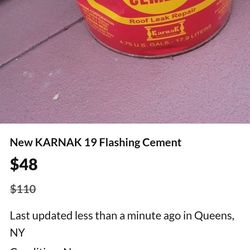 Karnak Flash Cement Brand New