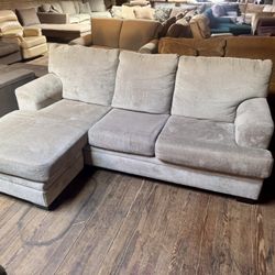 White Reverse L Shape Sectional Couch “WE DELIVER”