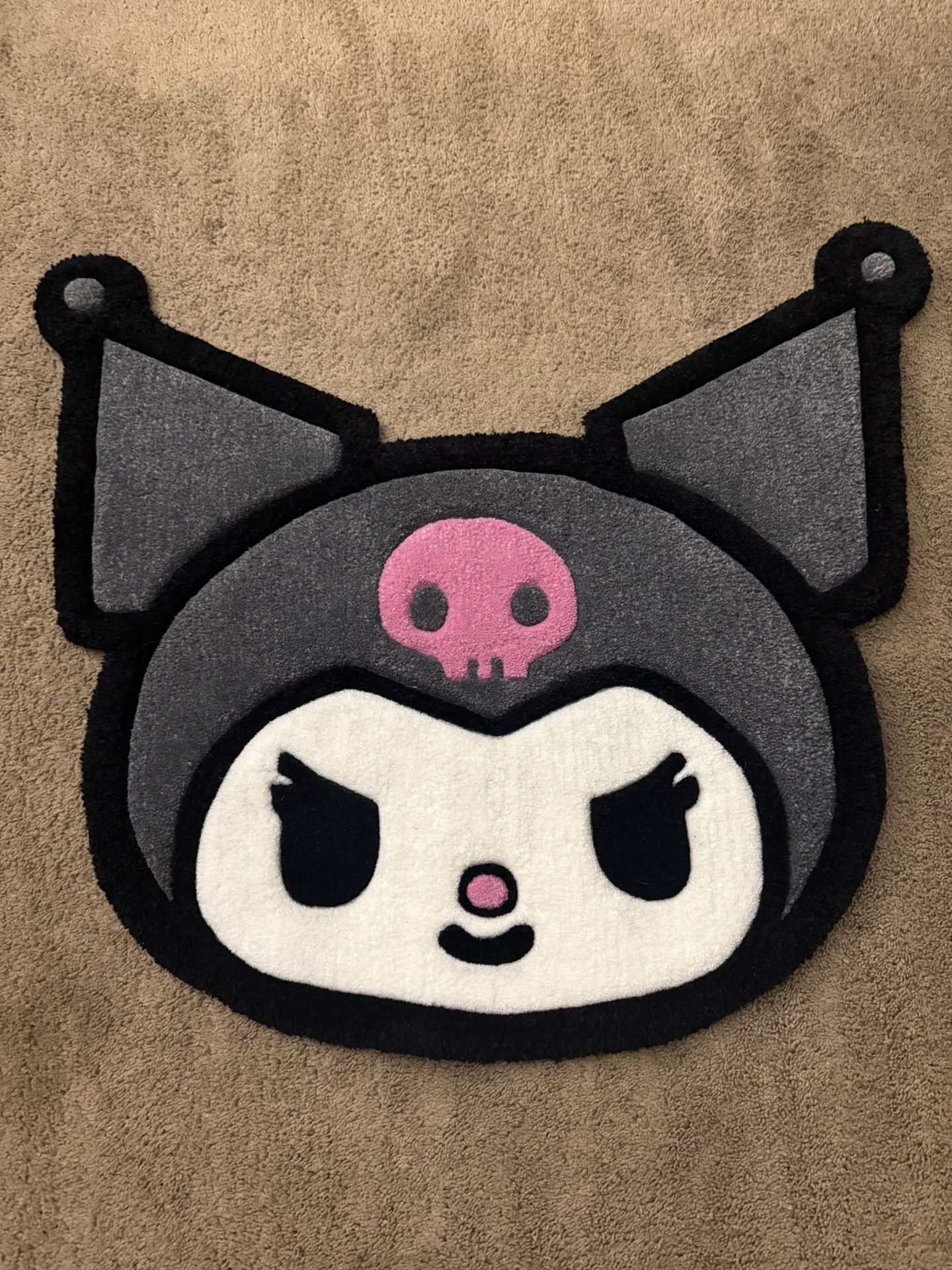 Sanrio Kuromi Hand Tufted Rug - Kuromi My Melody - Hello Kitty - Anime - Cartoon