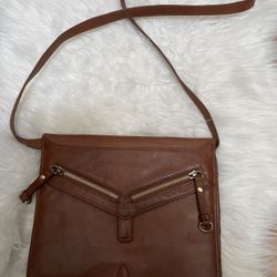 Babina Leather Mini IPad Crossbody Bag