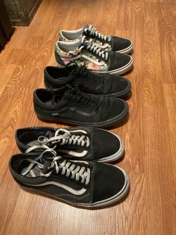 3 pairs of old skool vans size 12 - $20 for all