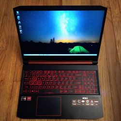 Acer 16" Gaming Laptop AMD Ryzen 5 CPU 16 GB RAM 512 GB SSD 1080P LCD ATI Radeon RX 560x Webcam USB C Port Windows 10 