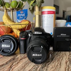 Nikon D3400 Camera W/ 2 Lenses