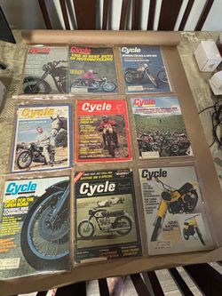 Vintage Cycle Motorcycle Magazine Lot of 9 – 1960s–1970s