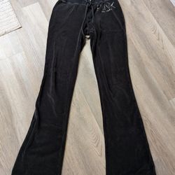 Y2K Victoria Secret Pink Velour Black Pants REDUCED PRICE!