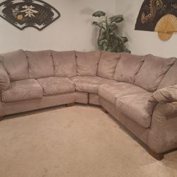 Sectional Beige Couch