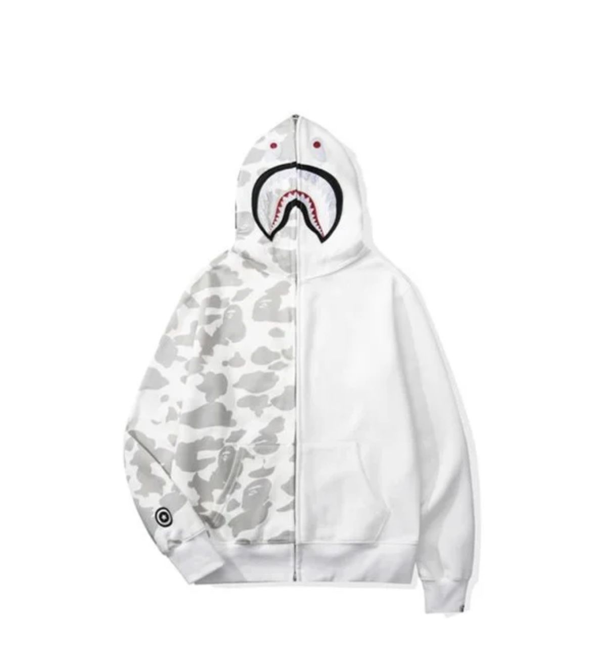BAPE Shark Zip Up Hoodie Glow In The Dark