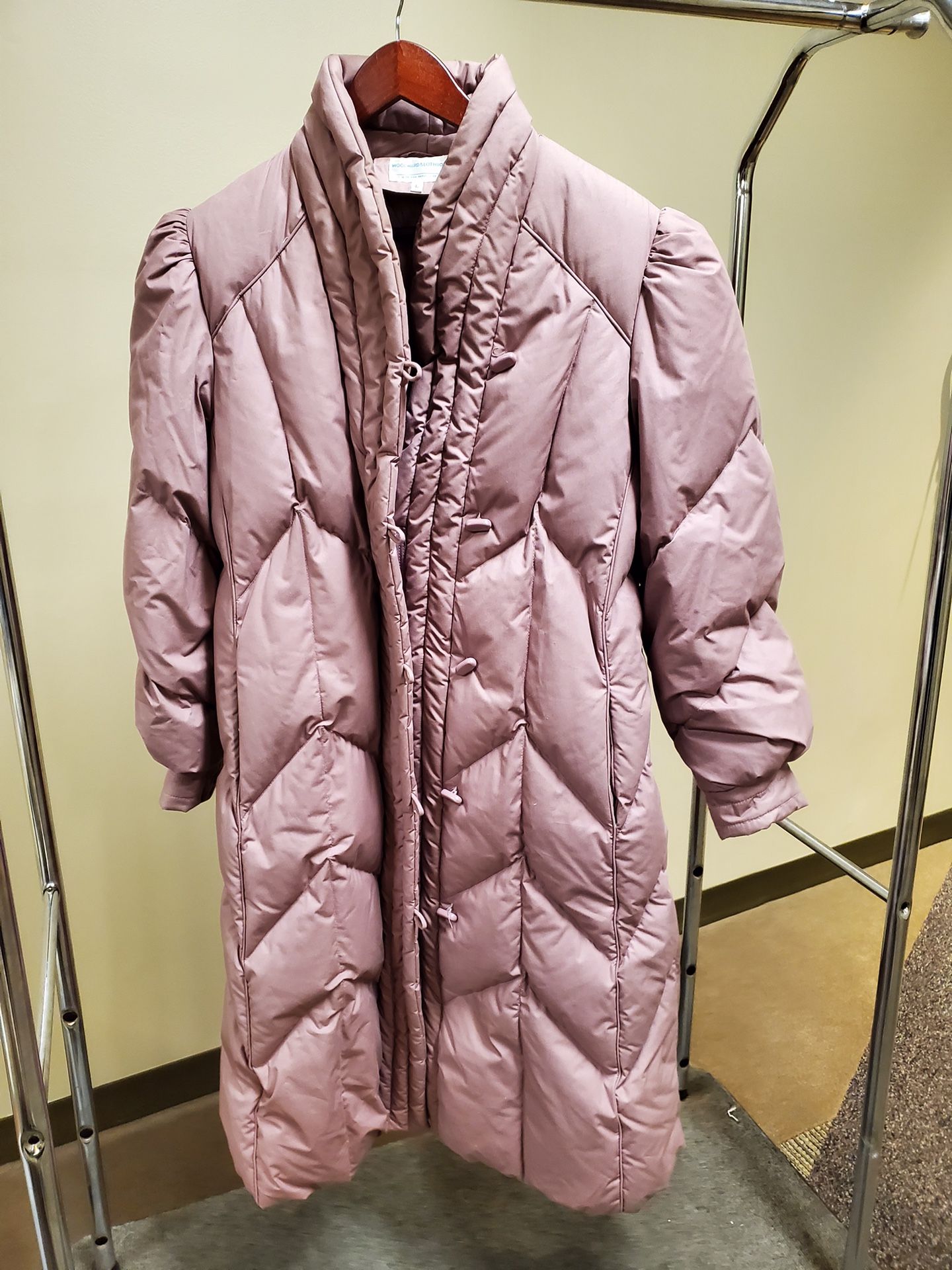 GENUINE DOWN-FILLED WINTER COAT - LADIES SIZE LARGE (approximate size 12) - price is firm