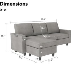Grey Sectional Sofa
