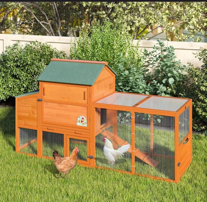 COZIWOW LARGE WOODEN CHICKEN COOP