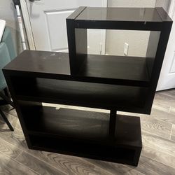 Dark Brown Wooden Bookshelf