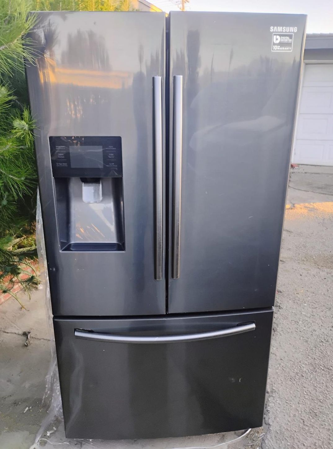 Samsung 3 Door Black Fridge
