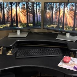 2 Varidesk Pro Plus 36 standing desk converters