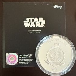 6 Ounces Of 999 Fine Silver Coins, 3oz  Star Wars, 1oz Halo, 1oz Black Panther, 1oz Indianapolis 500 Silver Coins, Collector Coins