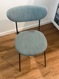 West Elm Mid-Century Modern Petal Upholstered Dining Chair