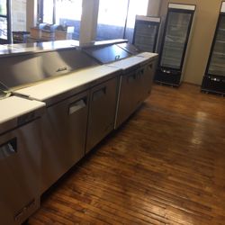 48” Food Prep Table Refrigerator Salad Sandwich Prep Table