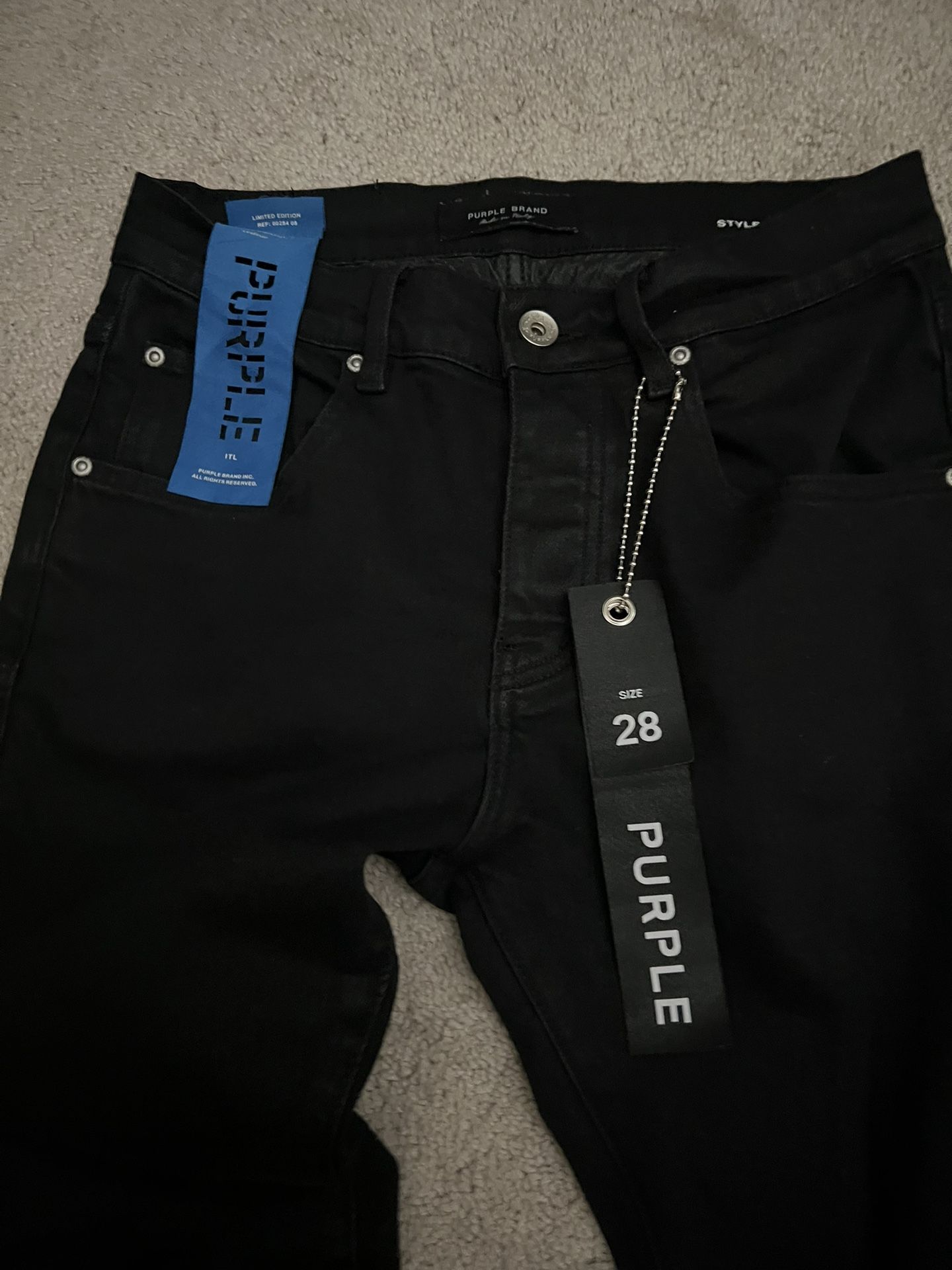Purple jeans black tag limited edition size 28