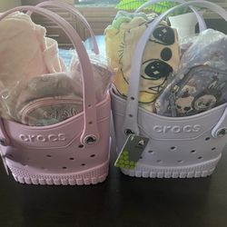 Crocos Bag And Labubu Set