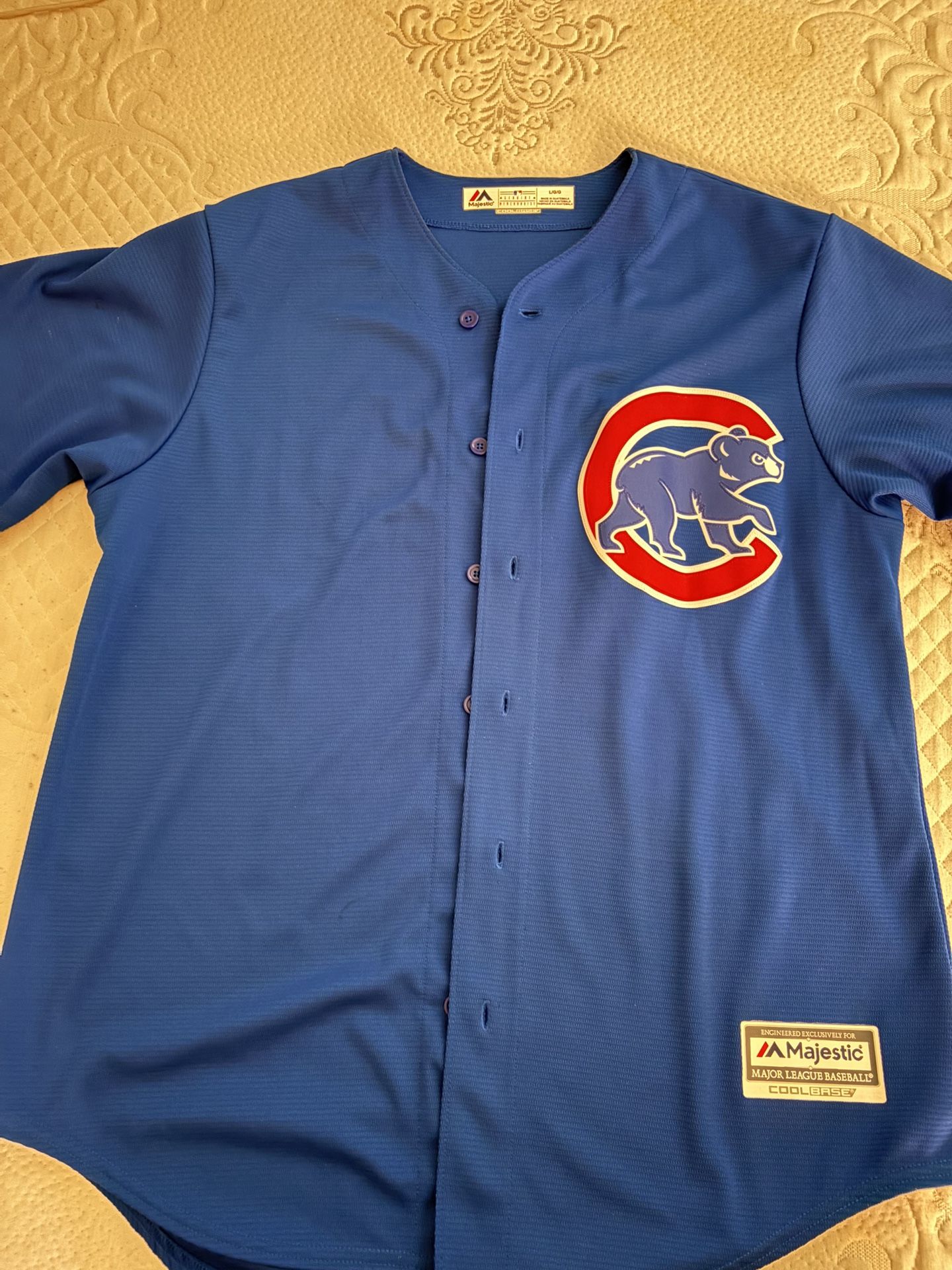 L - CUBS BAEZ JERSEY 