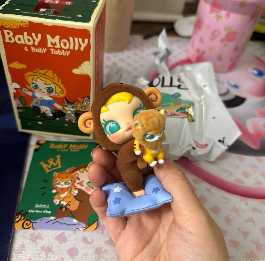 新品 Baby Molly & Baby Tabby The New King Pop Mart Baby Molly & Baby Tabby Series The New King (Secret