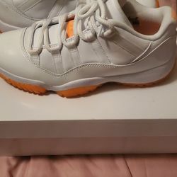 Jordan 11s Low Bright Citrus & White 8.5 Women's 