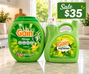 Gain Flings Detergent and Softener Bundle