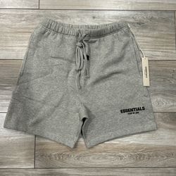 Essentials shorts dark oatmeal size m and s