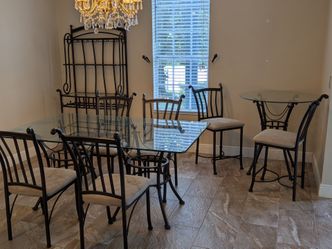 Dining Table, Baker's Rack, Bistro Table