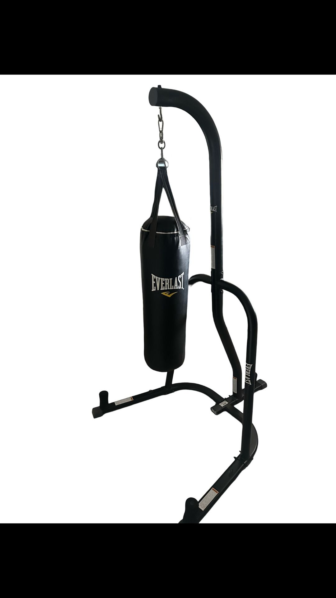 Everlast 120lb Punching Bag with 7’6” Stand and 14oz Gloves