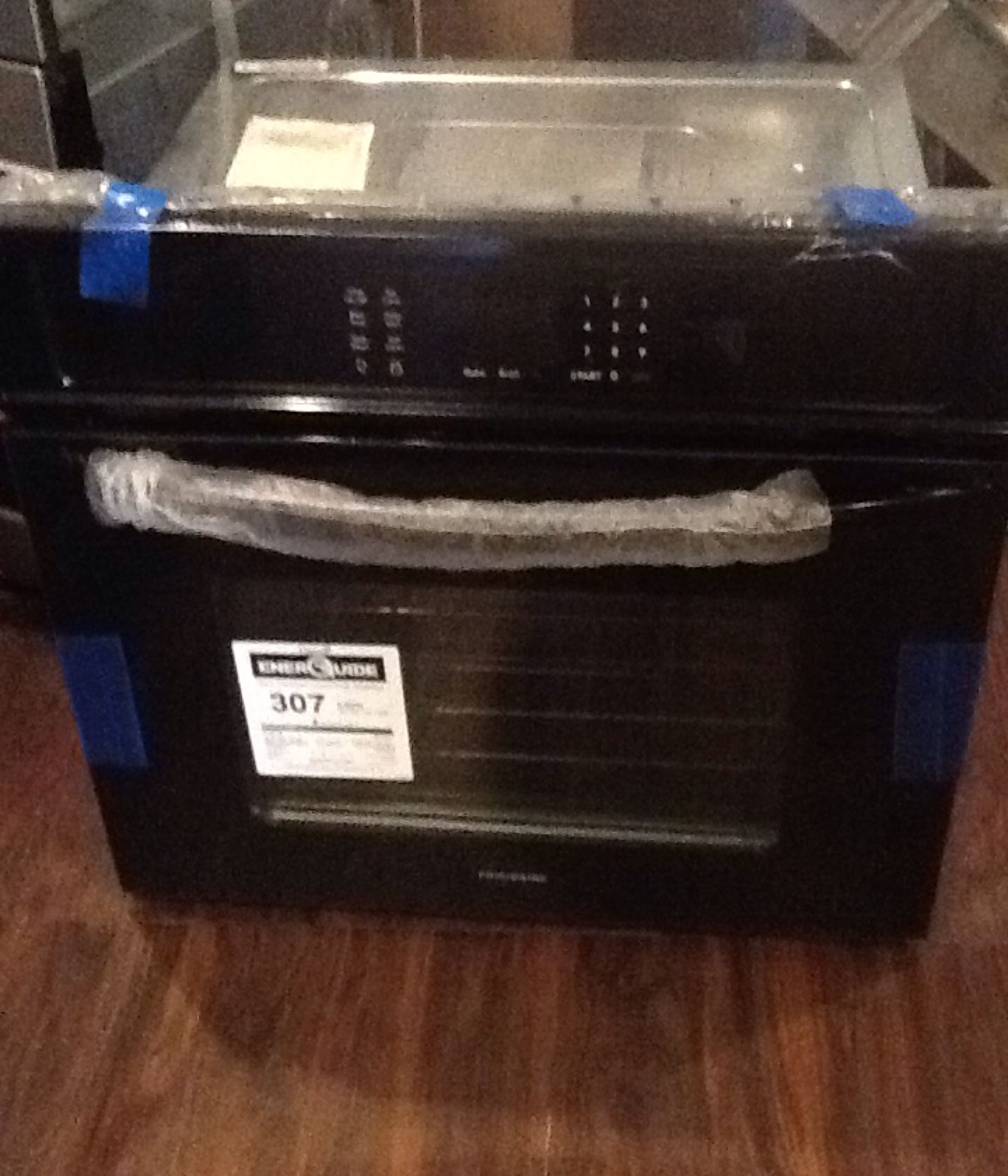 New open box black frigidaire electric wall oven FFEW3026TBB