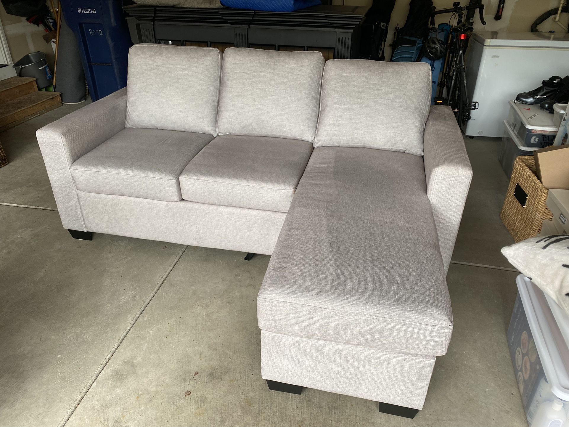 Sleeper Sofa With Reversible Chaise 
