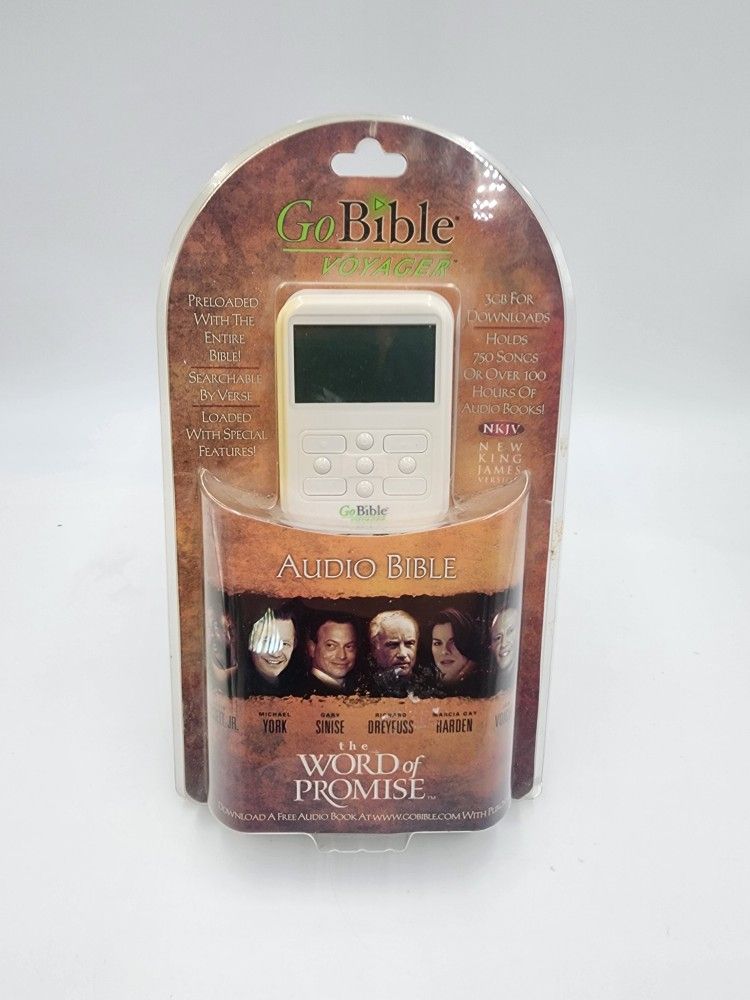 Go Bible Voyager King James Version Digital MP3 Audio Bible See Description