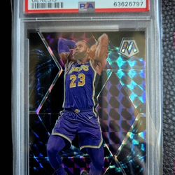 🔥🔥🔥PSA 10 GEM MINT 2019 PANINI MOSAIC #8 LeBRON JAMES GENESIS🔥🔥🔥