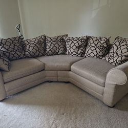 Beige 4 Seater Sofa
