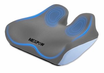 NEXPOW Car Seat Cushion for Driving, Extra Large Memory Foam Seat Cushion for Tailbone & Hip Pressure Relief, NonSlip Chair Cushion with Washable Cove