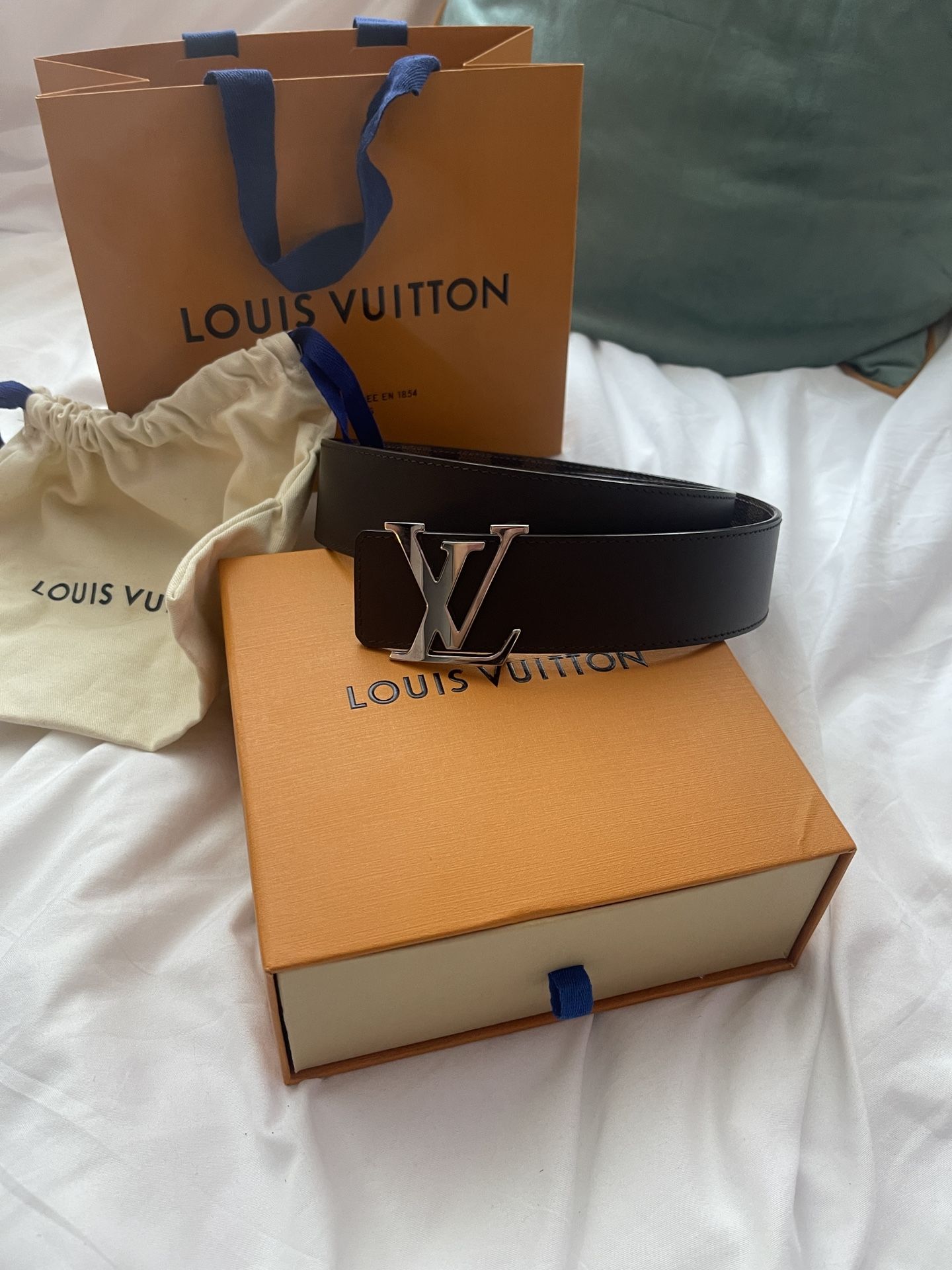 LV damier belt size 90 reversible