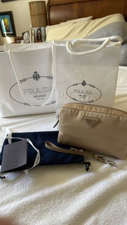 BNWT prada Nylon Pouch/ Wrist Clutch
