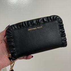 Michael Kors Ruffle Phone Wallet Wristlet