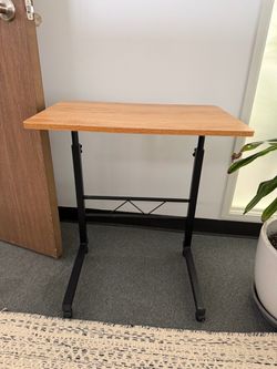 Adjustable Height Standing Desk with Wheels