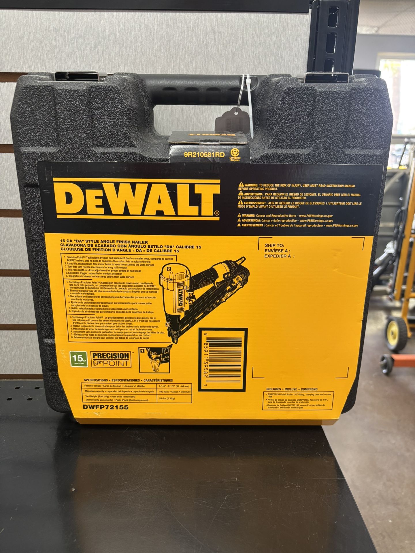 Dewalt 15g “DA” Style Angle Finish Nailer