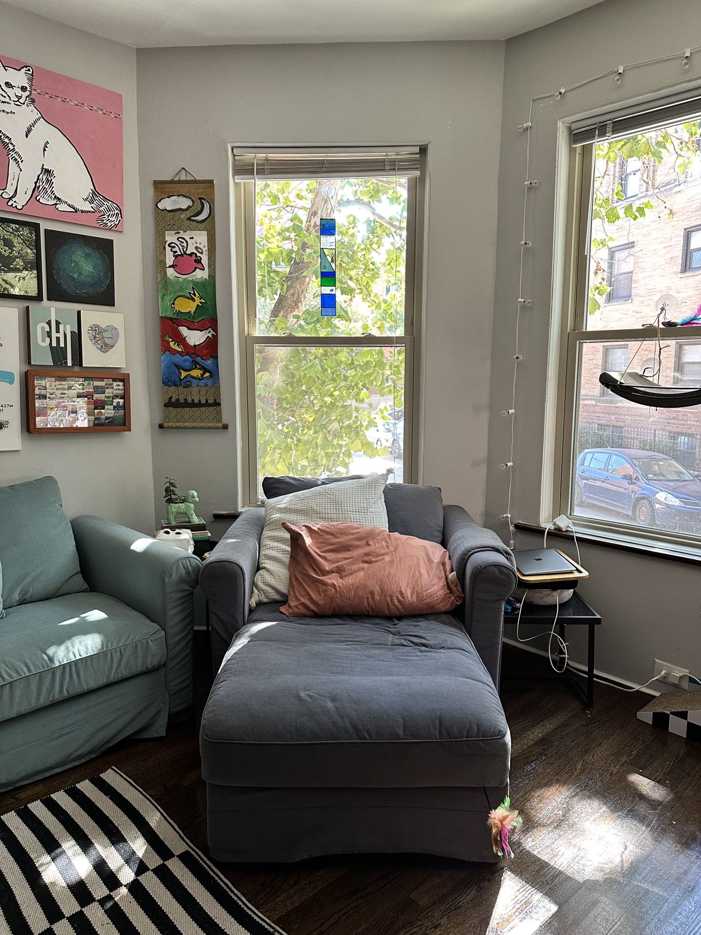 IKEA HÄRLANDA chaise w/ storage