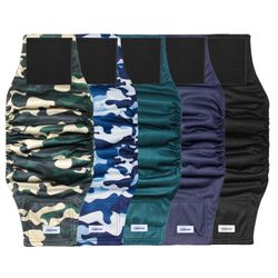 5pk XS Reusable Dog Wraps