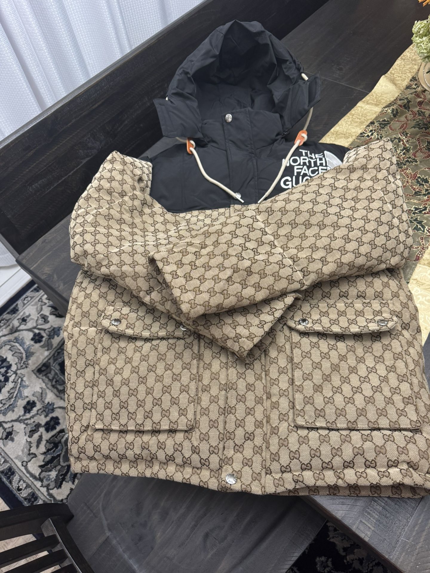 Designer Puffer Jacket Size L-xl