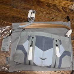 NWT AUTHENTIC ZADIG AND VOLTAIRE SUNNY MOODY DENIM BAG