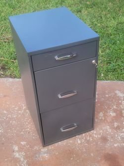 Metal file cabinet